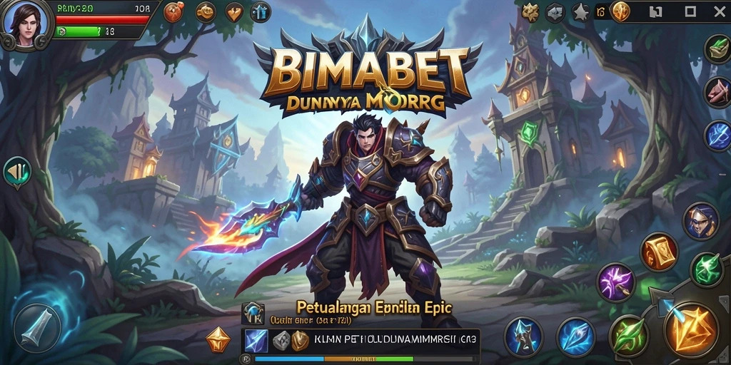 Tangkapan layar gameplay BIMABET yang menampilkan pertempuran epik dan petualangan di dunia MMORPG.