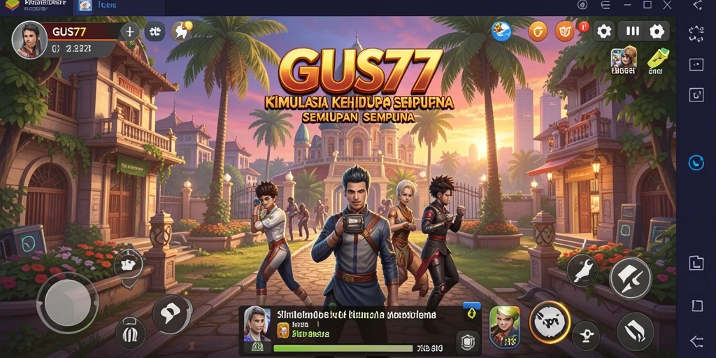 Screenshot menampilkan gameplay interaktif GUS77 dengan grafis memukau.